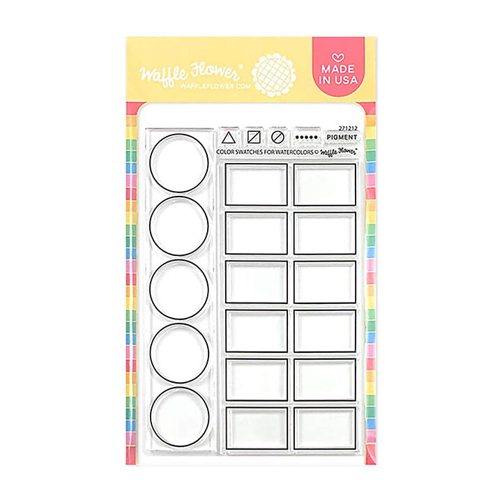 Waffle Flower Clear Stamps - Color Swatches For Watercolors