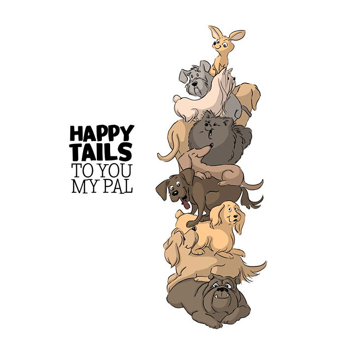Art Impressions Stackers Cling Rubber Stamps - Dog