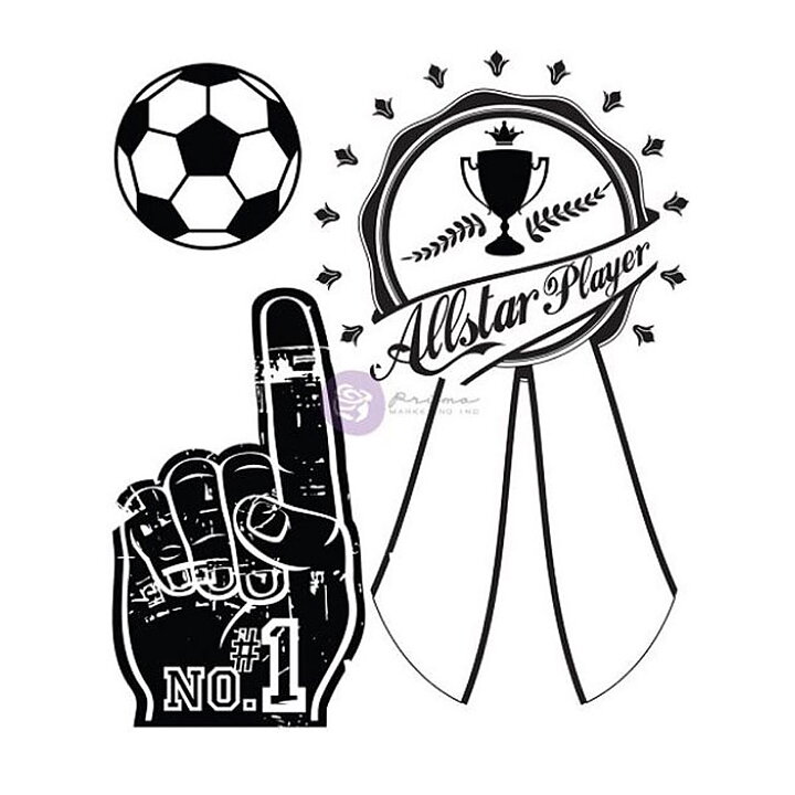 Prima Marketing Clear Stamps - Allstar Collection 2