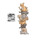 Art Impressions Stackers Cling Rubber Stamps - Cat