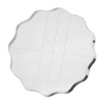 Acrylic Stamping Block Finger Grip Round 4.25