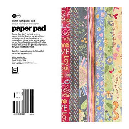 6x6 BG Paper Pad Sugar Rush