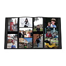 Pioneer 5-Up Sewn Embossed Collage Frame Photo Album - Family Black