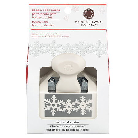Martha Stewart Punch Double Edger - Snowflake Trim