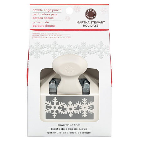 Martha Stewart Punch Double Edger - Snowflake Trim