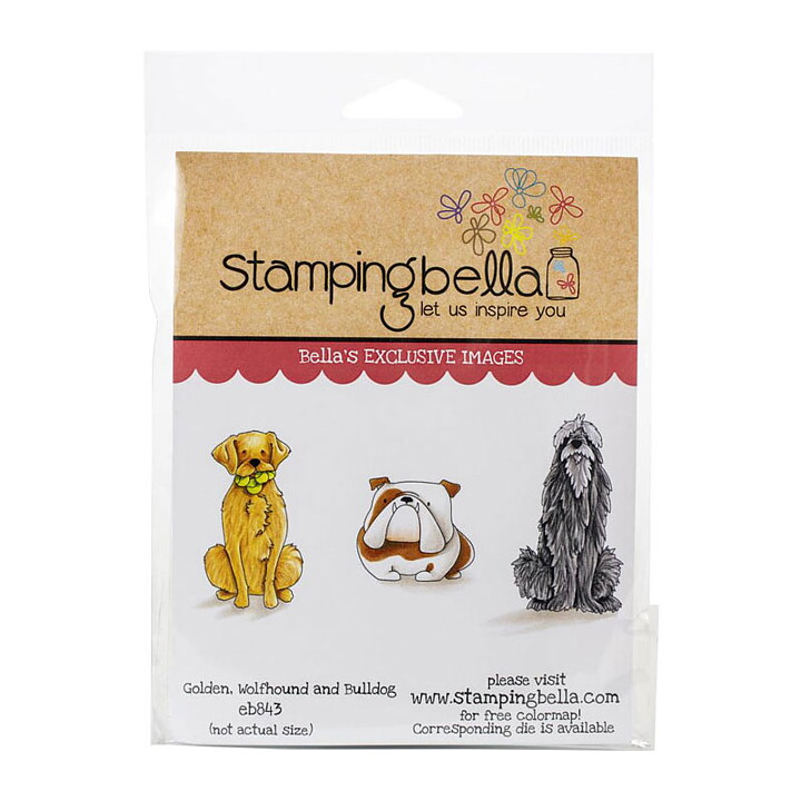 Stamping Bella Cling Rubber Stamps - Golden, Wolfhound & Bulldog
