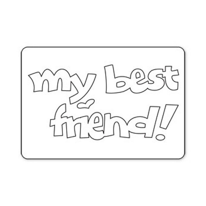 Sizzix Die Sizzlits - Phrase My Best Friend !