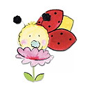 Sizzix Die Sizzlits - Ladybug w-Flower