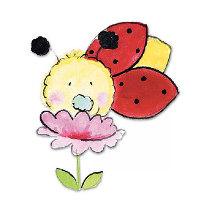 Sizzix Die Sizzlits - Ladybug w-Flower