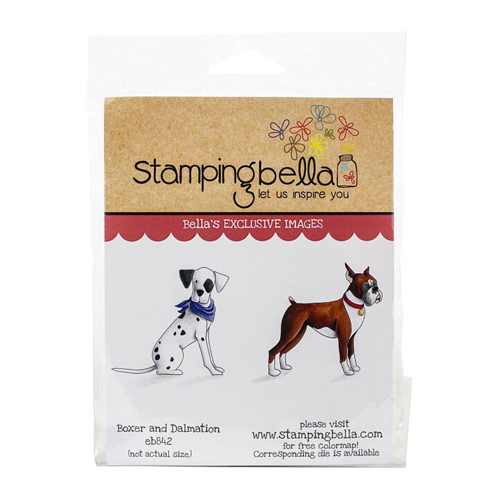 Stamping Bella Cling Rubber Stamps - Boxer & Dalmatian