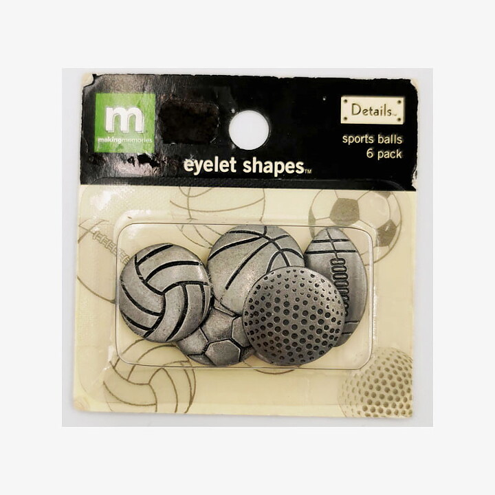 Making Memories Eyelet Shapes - Sport Balls