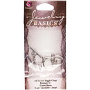 Cousin Basic Metal Findings - Silver Rope Toggle2 Medium 10x19 mm