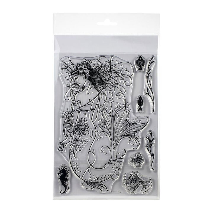 Pink Ink Designs Clear Stamp Set A5 - Mermaid