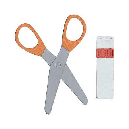 Quickutz Dies 4x4 - Glue & Scissors REV-0320-S