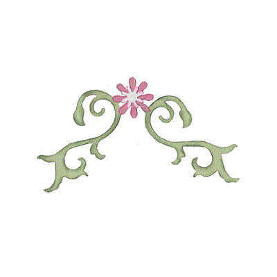 BK Dies 3x4 Flourish Corner Flower