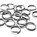 Cousin Basic Metal Findings - Silver Split Rings 8 mm