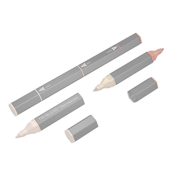 Spectrum Noir Triblend Alcohol Brush Marker - Fair Skin Blend