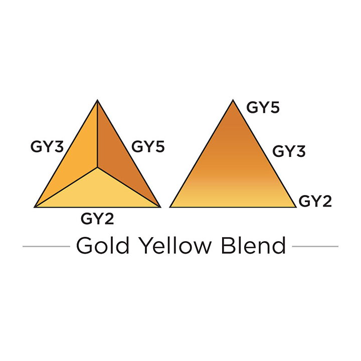 Spectrum Noir Triblend Alcohol Brush Marker - Gold Yellow Blend