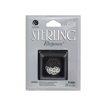 Cousin Sterling Elegance - Jump Ring Closed 4 mm