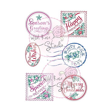 Wild Rose Studio Clear Stamps - Christmas Labels