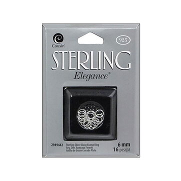 Cousin Sterling Elegance - Jump Ring Closed 6 mm