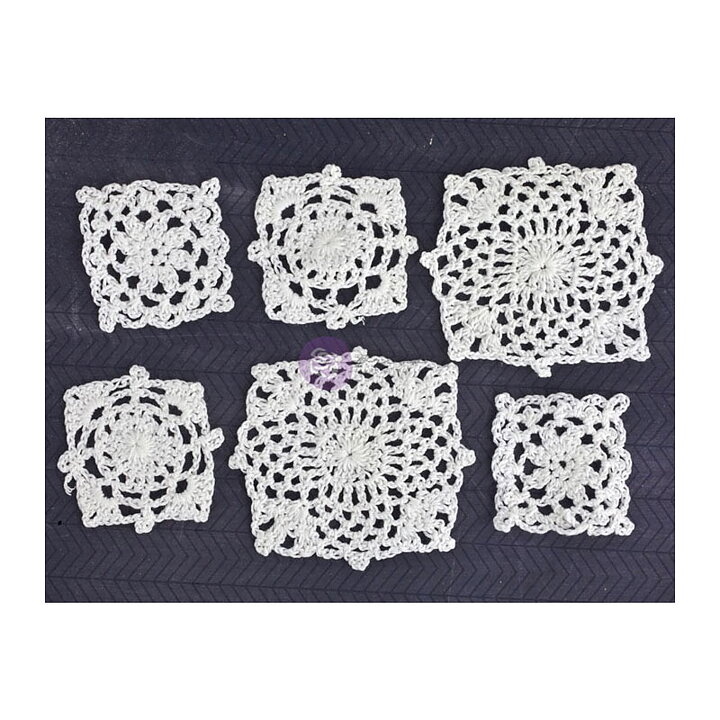 Prima Marketing  Crochet Doilies - Squares