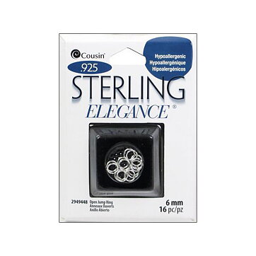 Cousin Sterling Elegance - Jump Ring Open 6 mm
