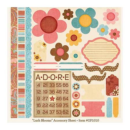 MME Garden Party Lush Blooms Accessories Sheet Die-Cut