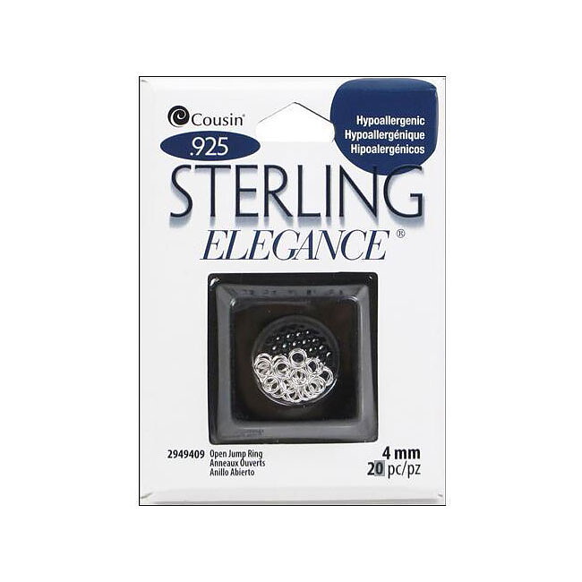 Cousin Sterling Elegance - Jump Ring Open 4 mm