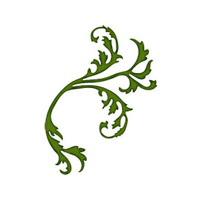 BK Dies 3x4 Flourish Leaf 