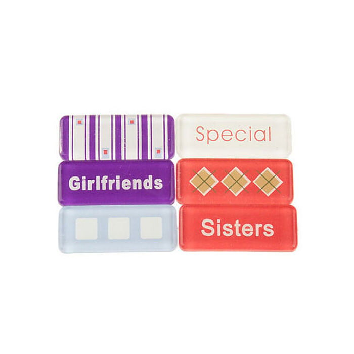 The Paper Studio Spare Parts Acrylic Sentiments - Girlfriends