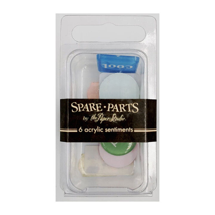 The Paper Studio Spare Parts Acrylic Sentiments - Laugh