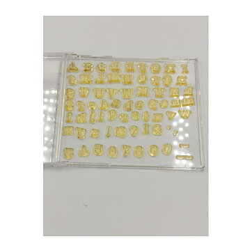 Clear Stamps Second Hand - Alphabet Uppercase and Lowercase