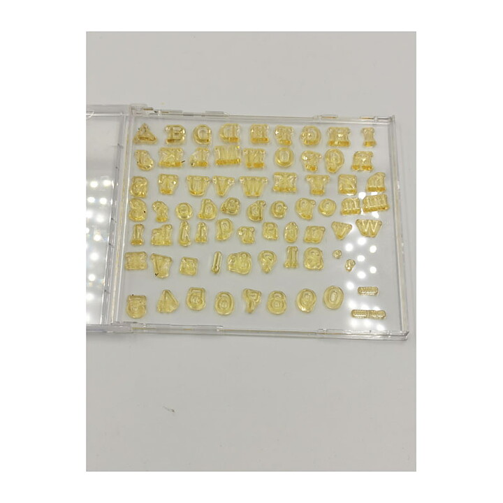 Clear Stamps Second Hand - Alphabet Uppercase and Lowercase