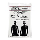 Ranger Dina Wakley Cling Stamps - Scribbled Silhouettes