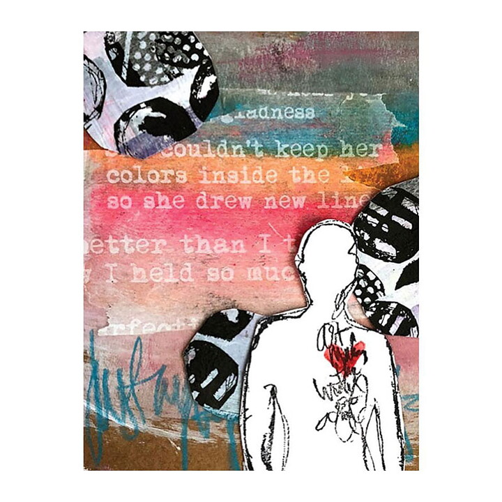Ranger Dina Wakley Cling Stamps - Scribbled Silhouettes