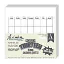 Authentique Single-Sided Cardstock - Calendar Collection Blank