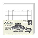 Authentique Single-Sided Cardstock - Calendar Collection Blank
