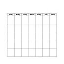 Authentique Single-Sided Cardstock - Calendar Collection Blank