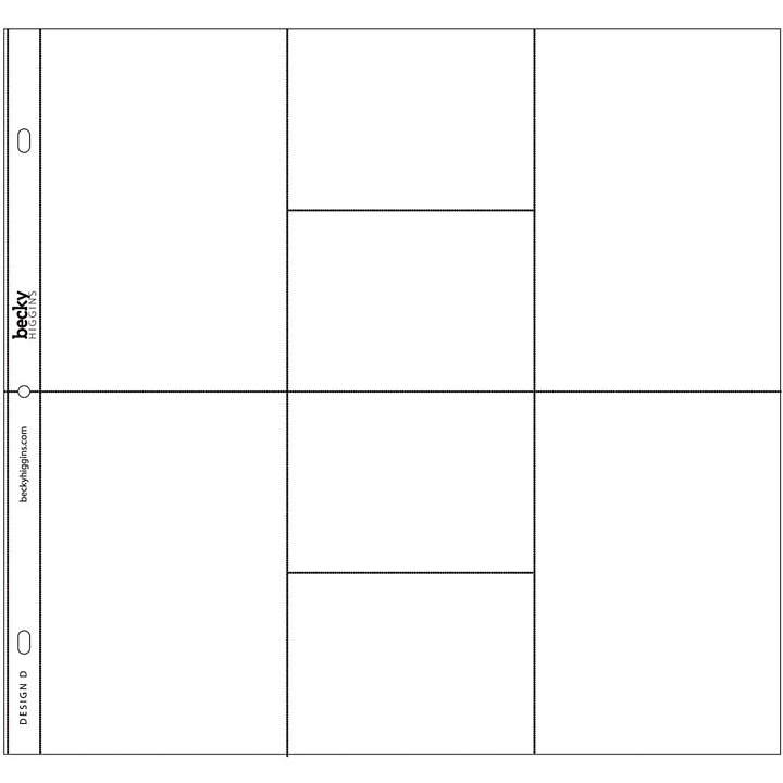 Project Life 12x12 Photo Pocket Pages - Design D
