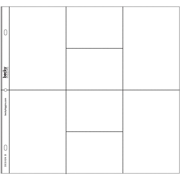 Project Life 12x12 Photo Pocket Pages - Design D