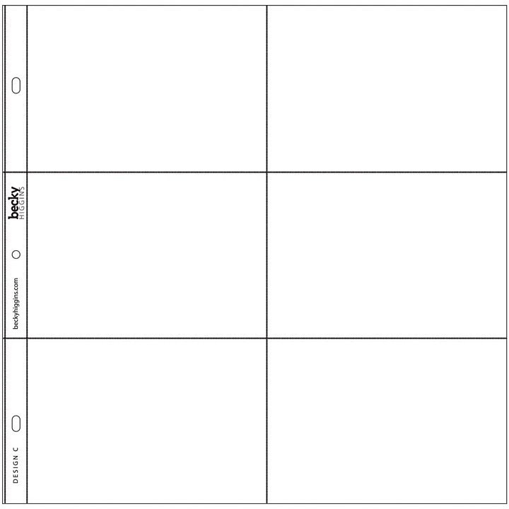 Project Life 12x12 Photo Pocket Pages - Design C