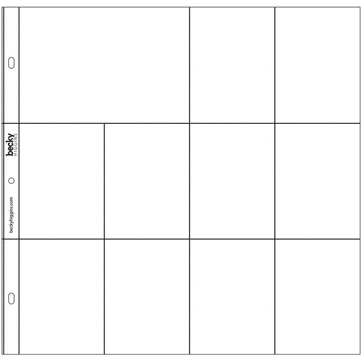 Project Life 12x12 Photo Pocket Pages - Design F
