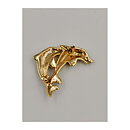Brooch - Dolphins with Rhinestones