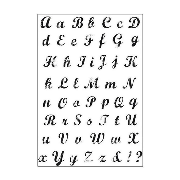 Kaisercraft Clear Stamps - Alphas Vintage Script