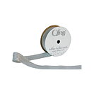 Berwick - Offray Galena Metallic Ribbon  - Silver 15 mm