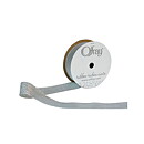 Berwick - Offray Galena Metallic Ribbon  - Silver 15 mm