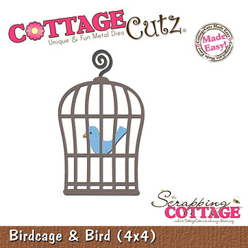 Cottage Cutz Dies 4x4 Animals Bird & cage