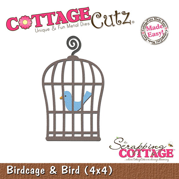 Cottage Cutz Dies 4x4 Animals Bird & cage