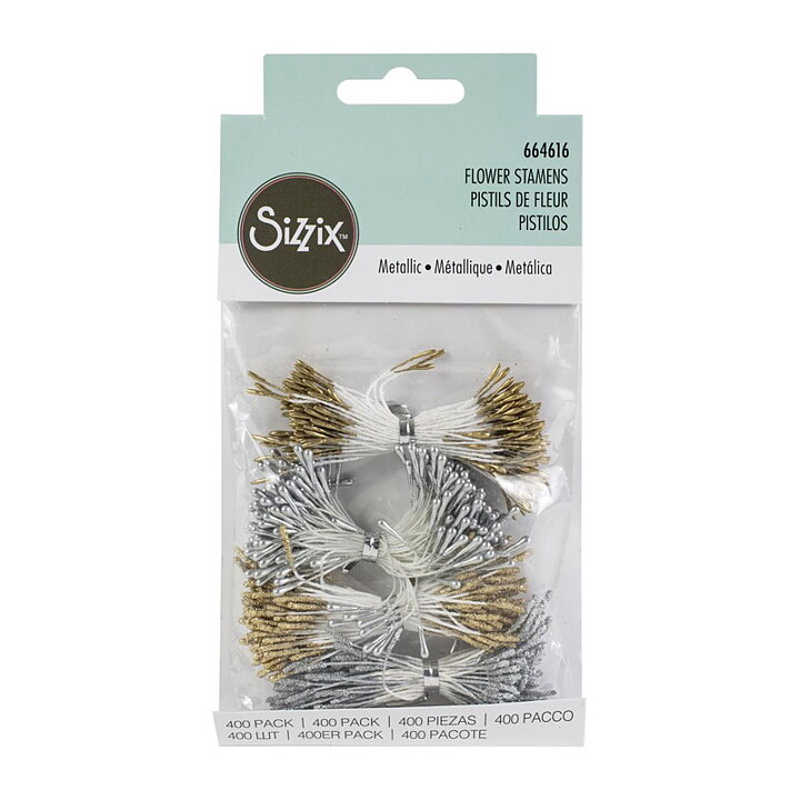 Sizzix Flower Stamens - Metallic